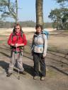 Ineke en ik tijdens een trainingsdag