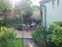 Aaltje in tuin Vindey