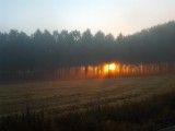 Er lijkt wel brandi in de verte maar het is de zon.