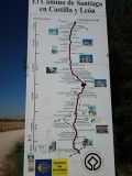 Overzichtbord van de te lopen route.