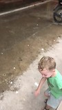 Dancing in de rain!