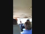 In de jeep de sani pass op