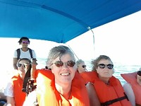 Terugtocht met boot over Rio Sierpe