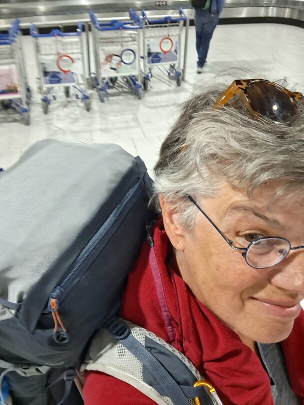 Bingo rugzak gearriveerd met volgende vlucht