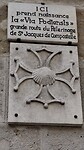 Het plakaat  Via Podiensis in Le puy-en-velay