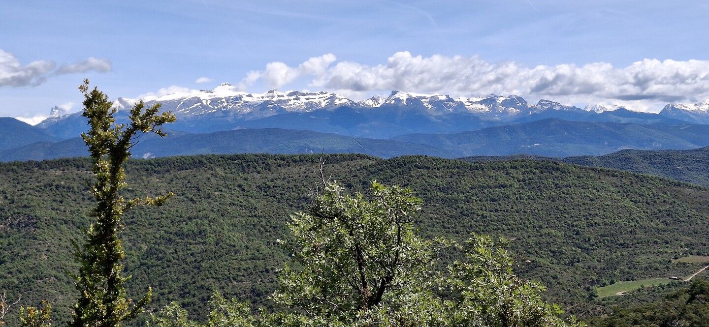 Uitzicht op de Pyreneeën