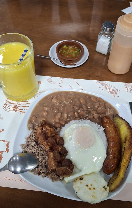 Colombiaanse maaltijd