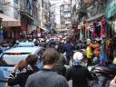 Volle straten van Hanoi