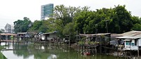 Sloppenwijk in Bangkok