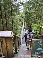 Begin van de Capilano Bridge