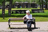 Even bijkomen van wandeling Waterton village