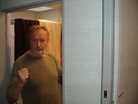 Even een lekker douche gepakt in camper