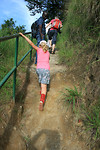 Murchison Falls, steile klim naar de bron vd watervallen
