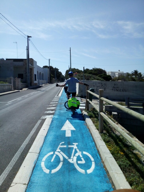 ' n fietspad!