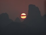 Zonsondergang in Xingping