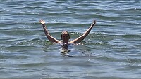 heerlijk dobberen in de Ionische Zee