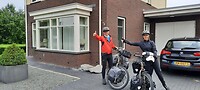 Vertrek uit Coevorden bij Helma en meiden.