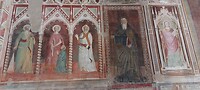 Muurschildering in de abdij San Miniato in Florence