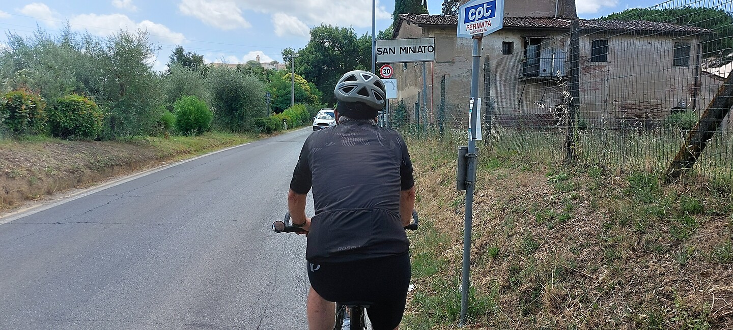 Yes, bijna in San Miniato...