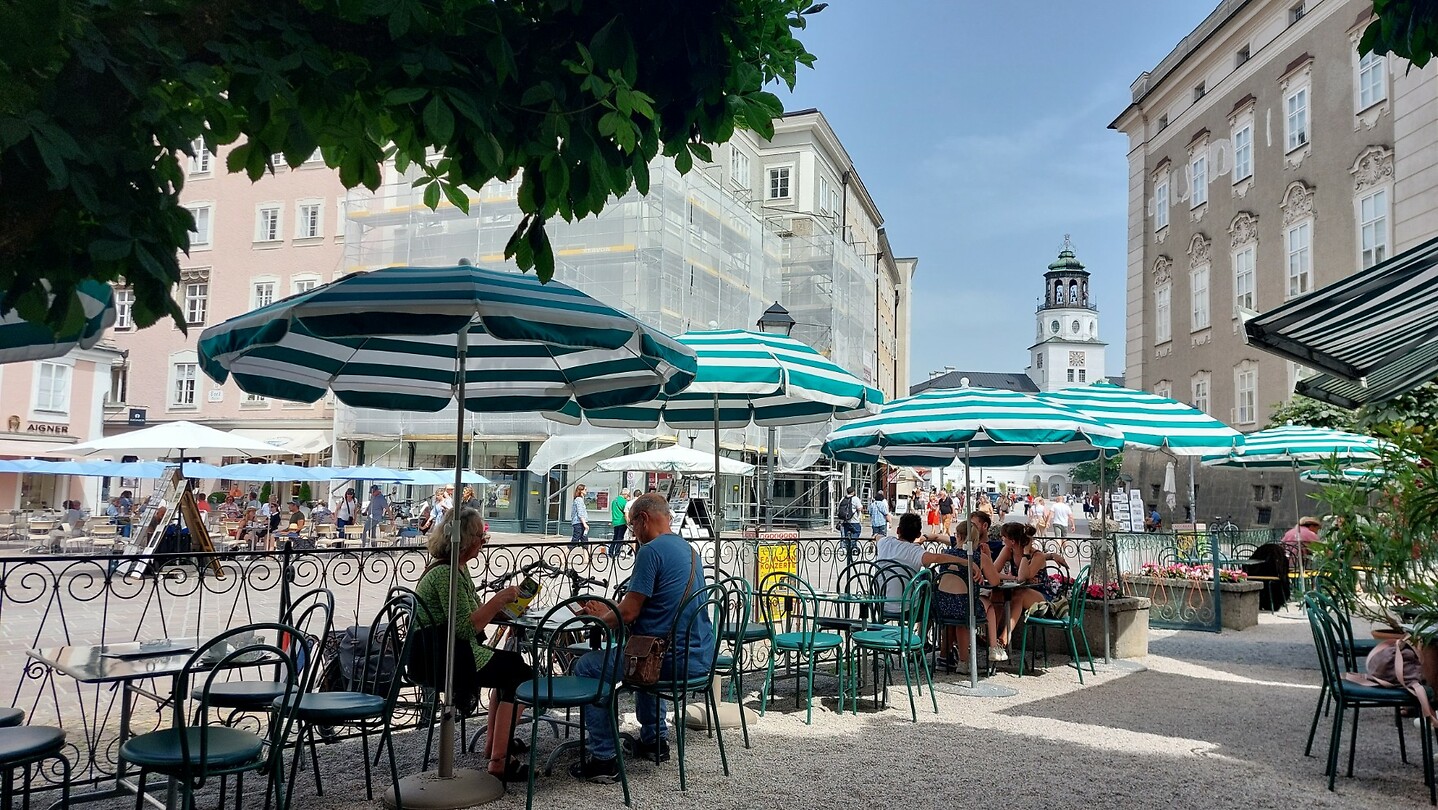 Cafe Tomaselli; het oudste koffiehuis van Salzurg stamt uit 1705