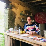 Sabine van het cafeetje bij de rivier