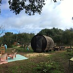 Buitensauna op Wonderland