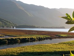 Loch Leven bij de  camping.