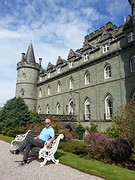 In de tuin van  Inveraray Castle