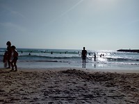 Strand bij Caparica.