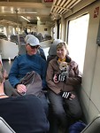Frodo in de trein.
