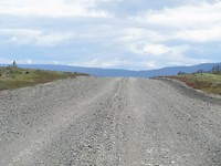 Gravelweg naar Porvernir. Kleine omweg