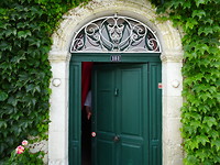 de deur van onze chambre d'hôte
