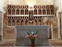 paneel in oud kerkje