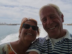 g167 de onvermijdelijke selfie, ferry naar El Puerto de Santa María