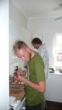 Adam und Remko bereiten unser Weihnachtsmenu zu