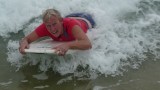 Marian auf Bodyboard