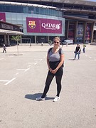 Bij het stadion van FC Barcelona