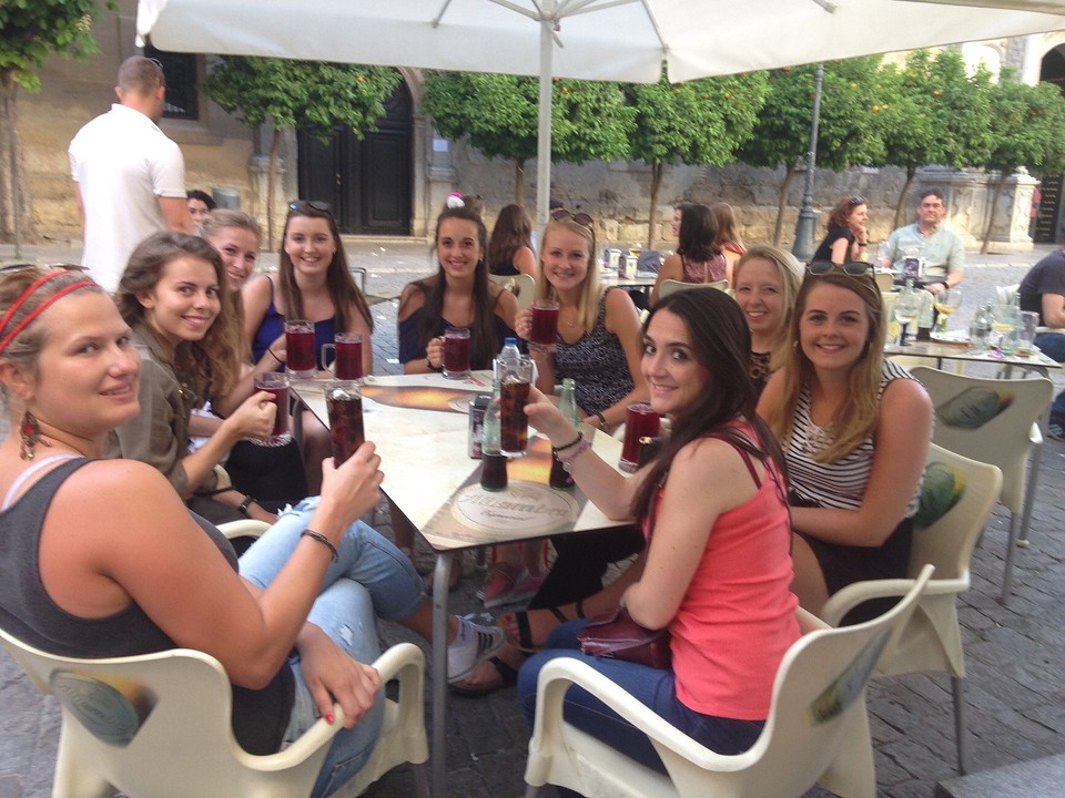 Op het terras