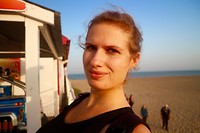 Op het strand
