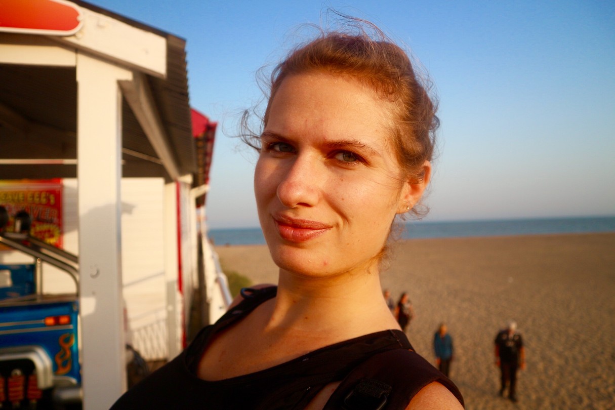 Op het strand