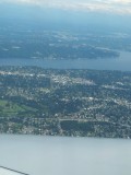 Seattle vanuit het vliegtuig