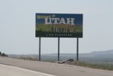 We rijden Utah binnen op weg naar Salt Lake City