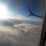 Boven de wolken in plaats van erin