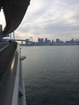 Lopend over de bridge
