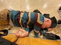 Slapen in de luchthaven