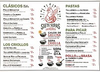 Menu La Siete Sopas