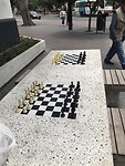 Schaken op een bank