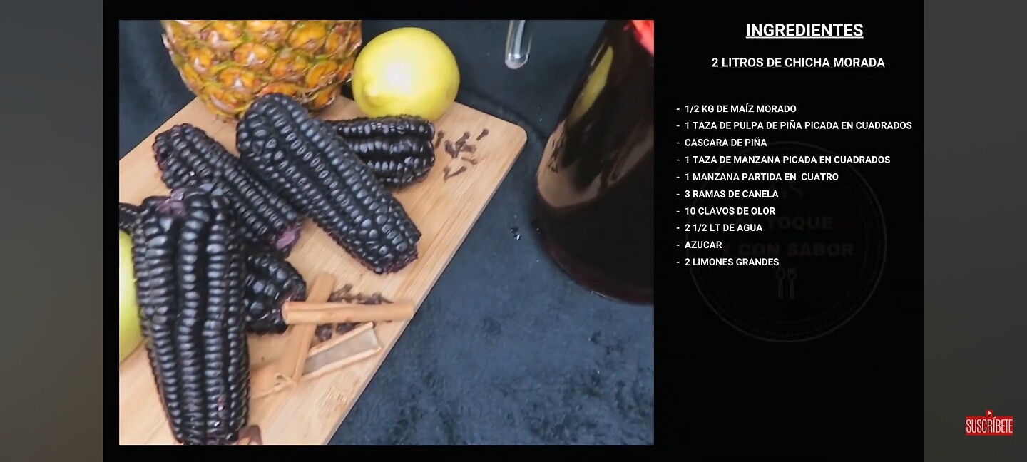 Chicha morada recept