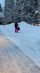 Workout in the snow