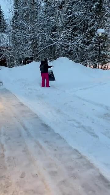 Workout in the snow